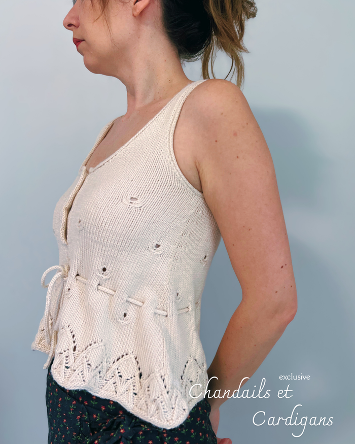 KIT laine + patron (OFFERT) CAMELIA TOP