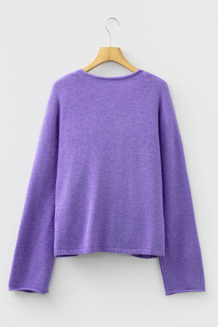 Knit Button Drop Shoulder Sweater Cardigan - Sweaters & Cardigans/Cardigans