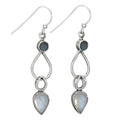 Labradorite and Moonstone Earrings