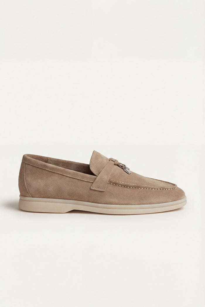 Leonis Buckle Loafer Taupe Brown