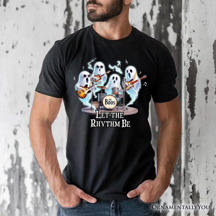 Let the Rhythm Be Ghost Band T-Shirt, Whimsical Music Tee for Guitar Rock Style People T-Shirts OrnamentallyYou