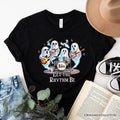 Let the Rhythm Be Ghost Band T-Shirt, Whimsical Music Tee for Guitar Rock Style People T-Shirts OrnamentallyYou Black XS