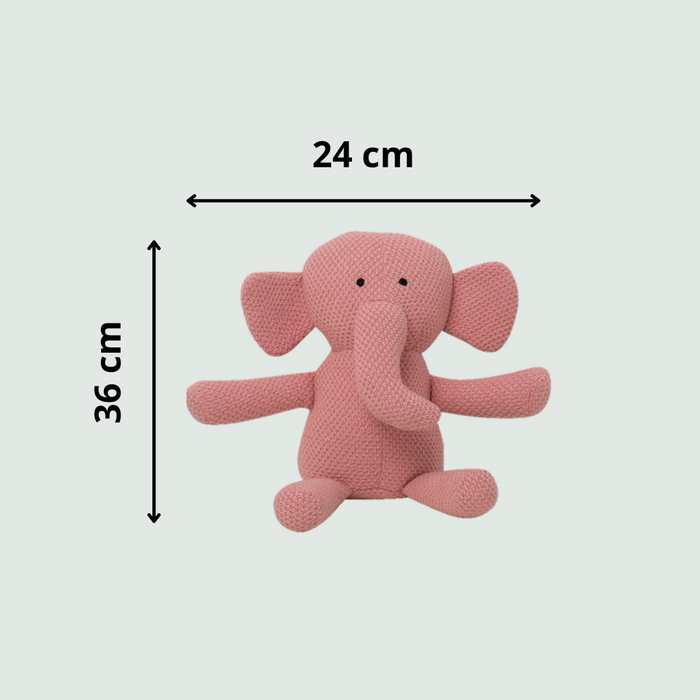 Little Ganesha Machine Knitted Stuffed/Plush/Soft Toy | 100% Premium Cotton