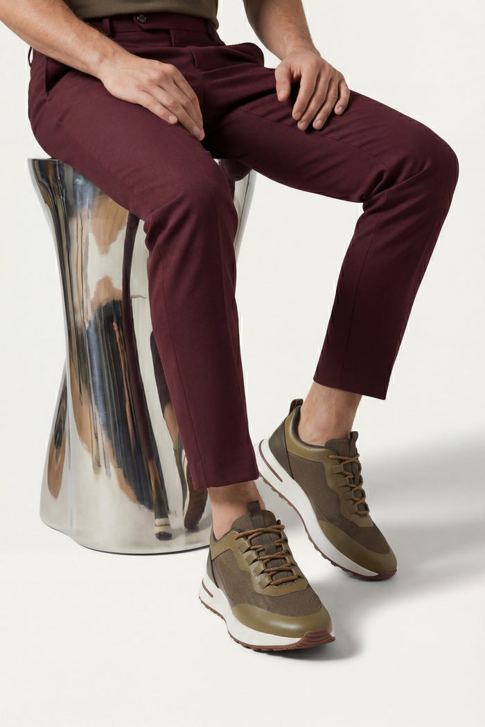Maretti Sneaker Olive Brown