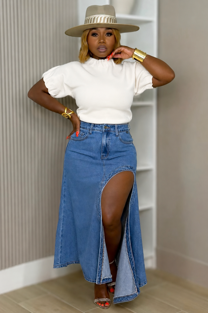 Marlowe Luxury Knit Top - White