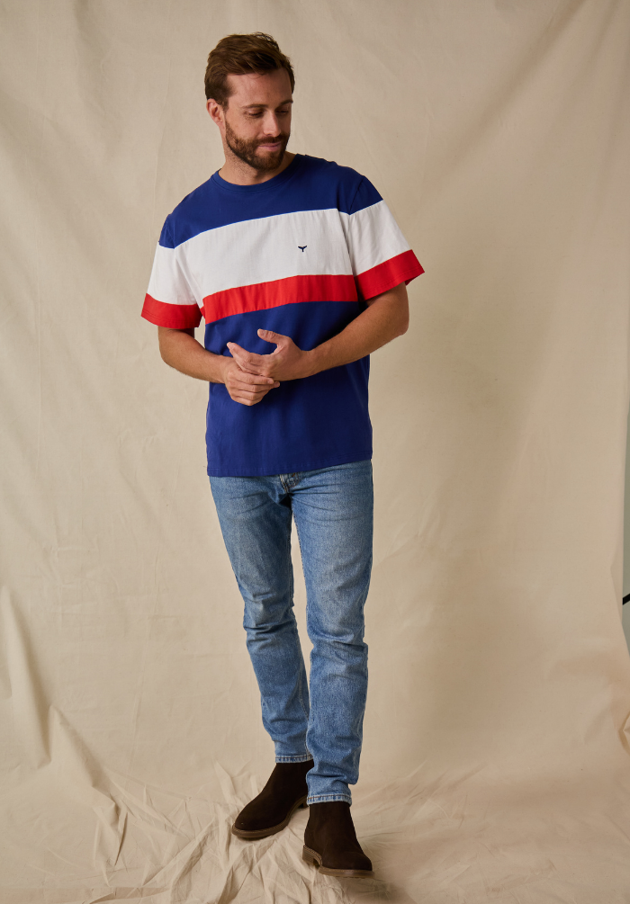 Mawcombe Men's T-Shirt - Navy - Whale Of A Time Clothing