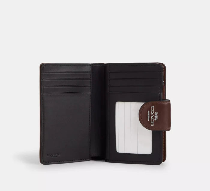 Medium Corner Zip Wallet In Signature Jacquard