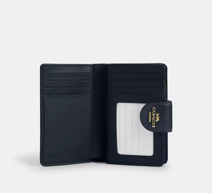 Medium Corner Zip Wallet In Signature Jacquard