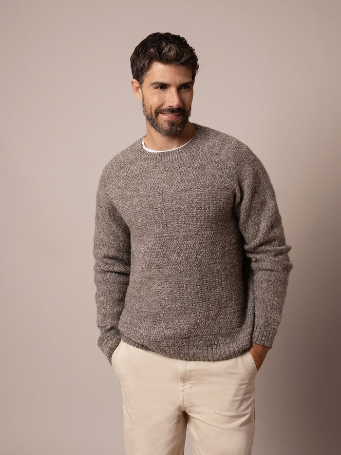 Men's Saddle Shoulder Stitch Detail Jumper