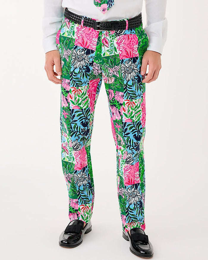 Mens Stuff Mizner Stretch Pant - Multi Party Punch Patch