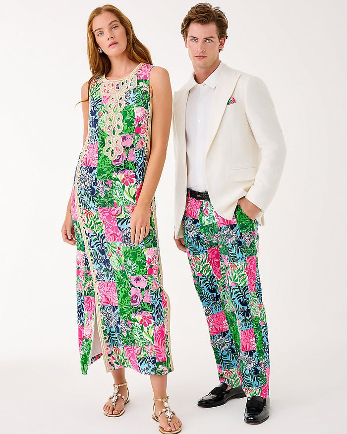 Mens Stuff Mizner Stretch Pant - Multi Party Punch Patch