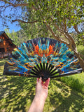 Mercury in Retrograde UV Reactive Hand Fan
