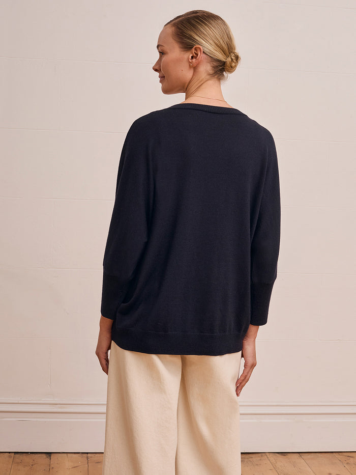Merino Slouchy V Neck Jumper
