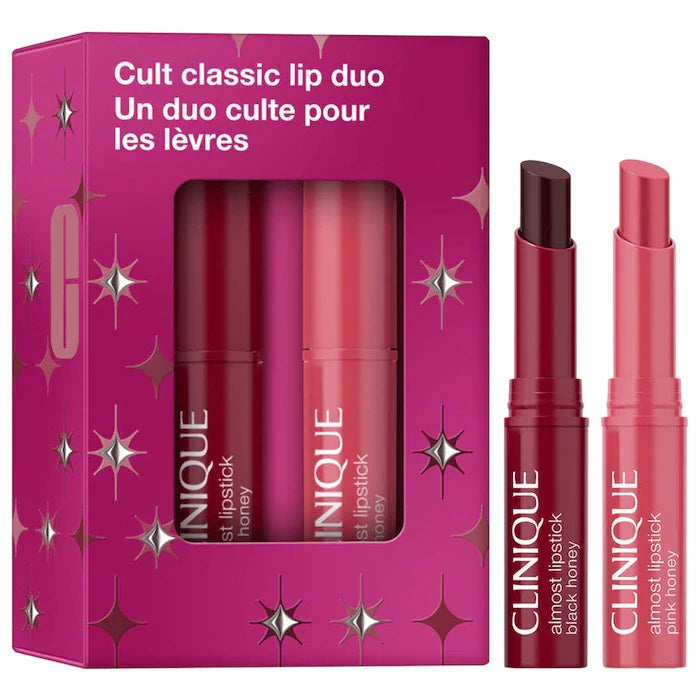 Clinique - Mini Set Labios Pink & Black Honey | Bálsamo Gloss