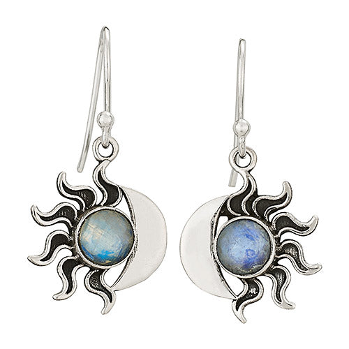 Moonstone Eclipse Earrings