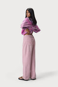 Mopsy Wide Leg Jeans in Washed Pink