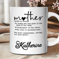 Mother Definition Personalized Mug, Inspirational Mother Gift With Custom Name Personalized Ceramic Mug OrnamentallyYou 12oz Mug Customized