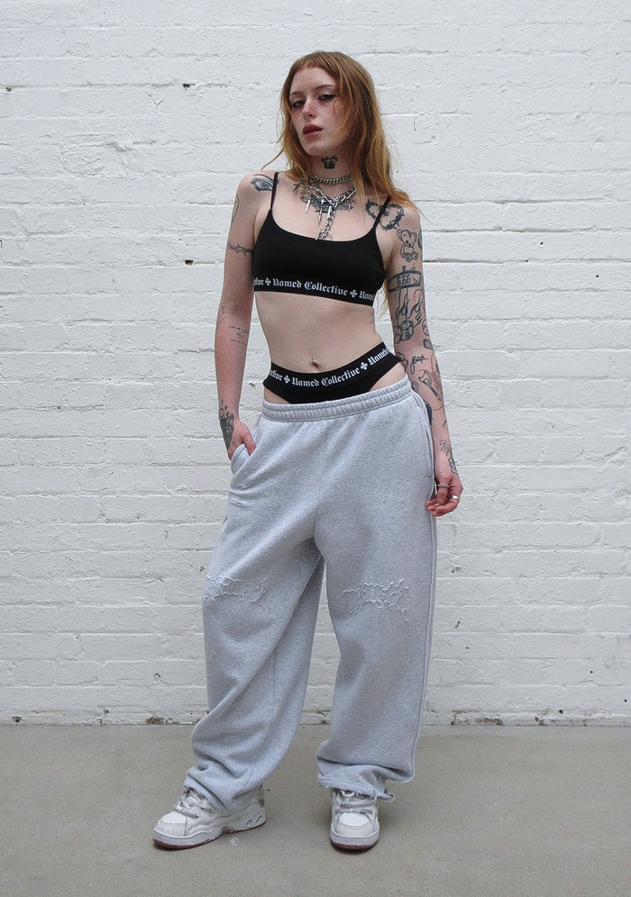 NAMED CLASSICS LOGO BRALETTE BLACK
