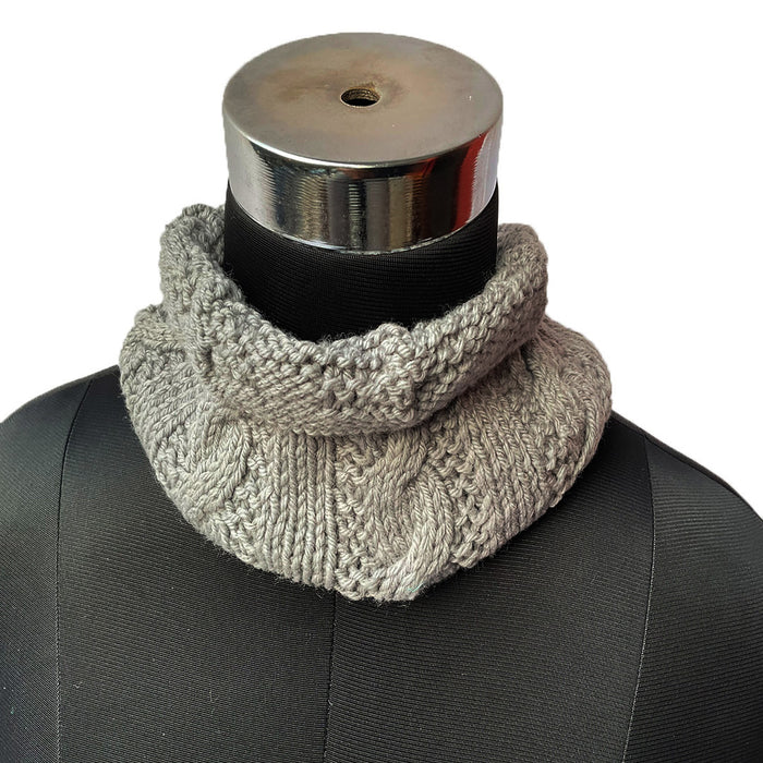 Neck Warmers &amp; Mufflers | Grey | 100% premium Wool | For Women