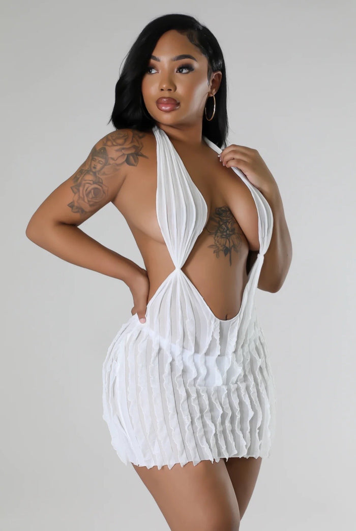 Out......Halter Mini Dress Fancy Dream