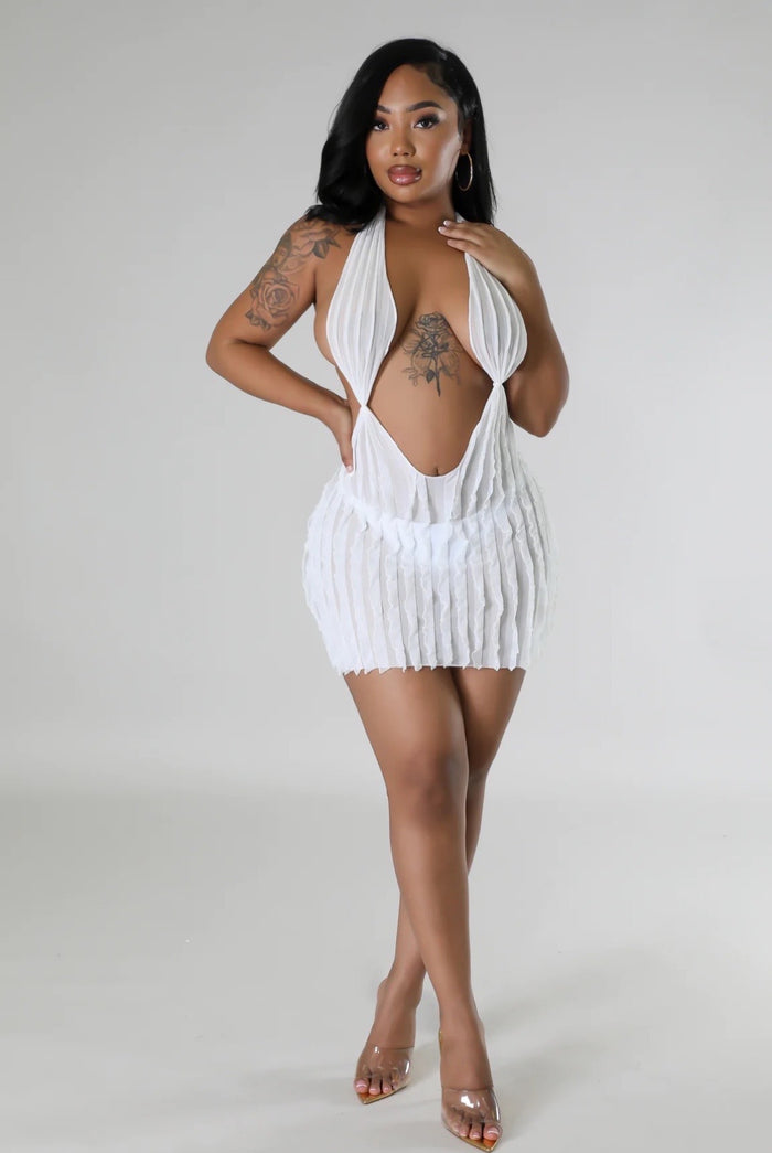 Out......Halter Mini Dress Fancy Dream