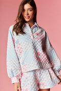 Pastel Patchwork Quilted Lounge Set