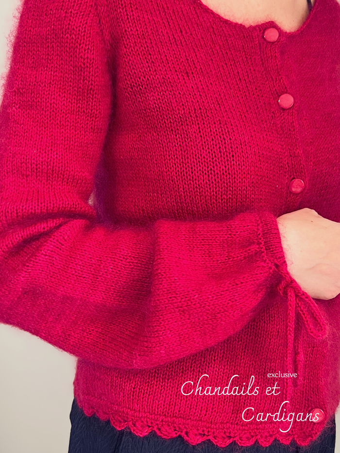 Patron de tricot THE OTHER SIDE CARDIGAN PDF - (de haut en bas en aller-retour)