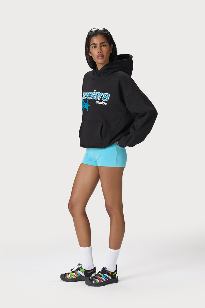 Petite Seekers Starjump Hoodie in Black