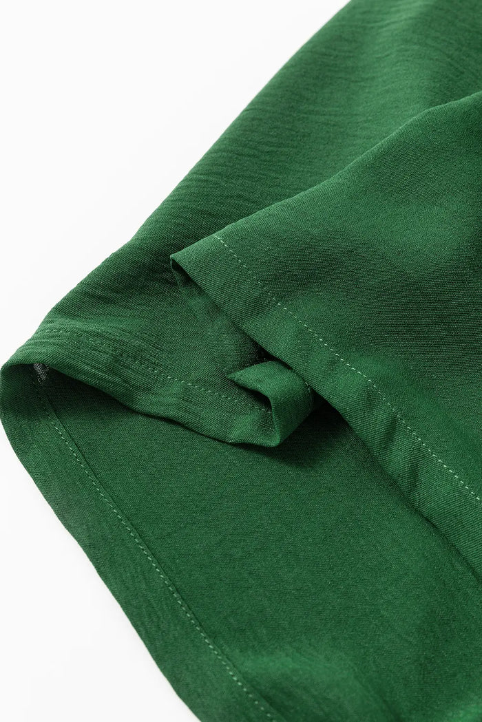 Pocketed Smocked Sleeveless Romper – Green & Ginger