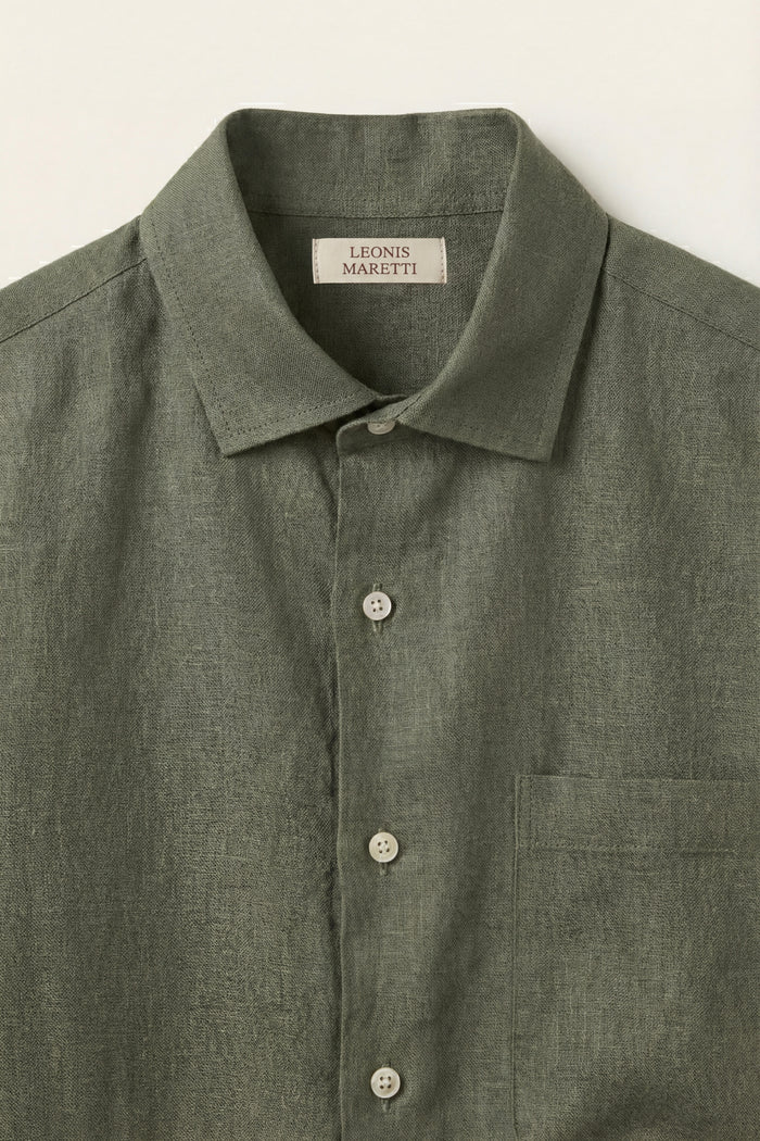 Positano Linen Shirt Olive