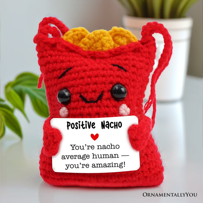 Positivity Nachos Crochet Support Doll, Encouragement Gift for Children and Adults Crochet Toys OrnamentallyYou