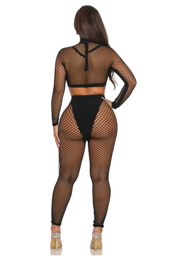 Privacy - Sexy Fishnet Pants Set