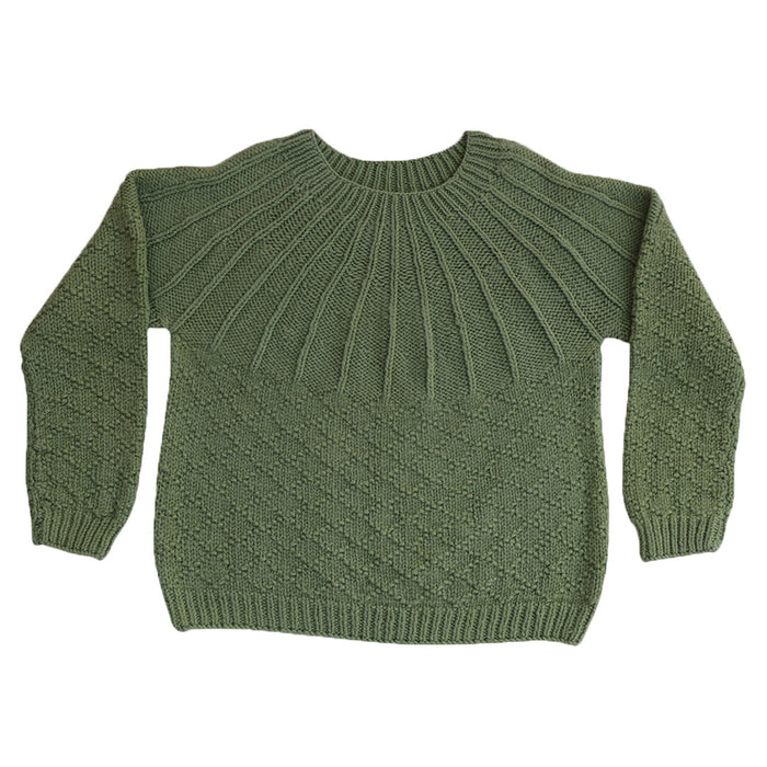Pullover  Round Neck   - Peppermint Green    |  For Women  |  100% Organic Wool