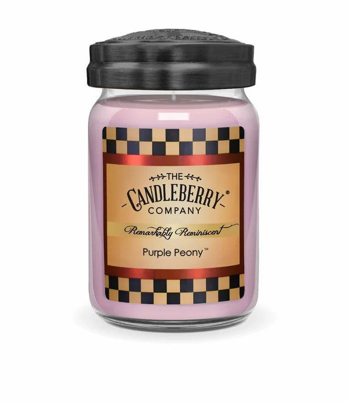 Purple Peony Large Jar Candle