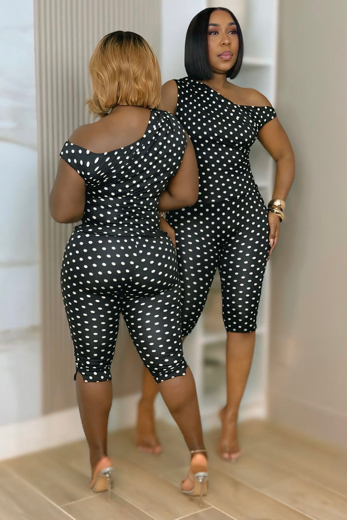 Sabine Polka Dot Capri Set