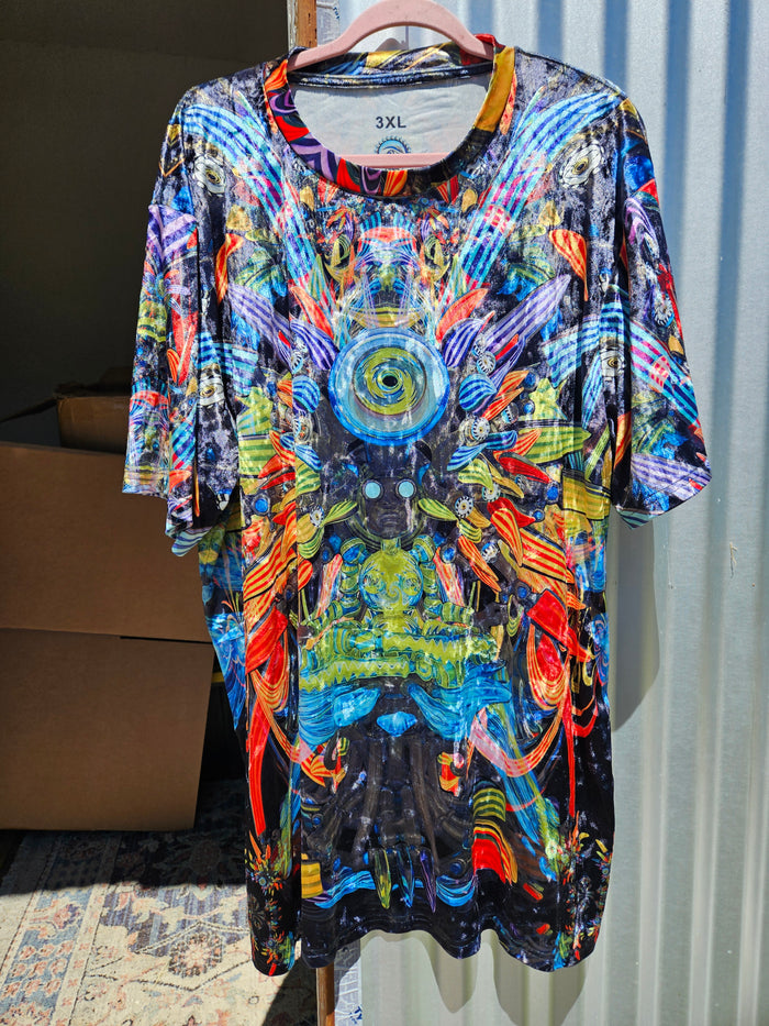 SALE: 3X Vishuddha Banjo Glass Remix Velvet T-Shirt