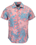 SCOTT MONO FLORAL CORAL MENS PRINTED SHIRT