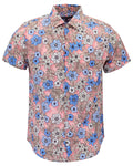SCOTT TROPICAL MIX CORAL MENS PRINTED SHIRT