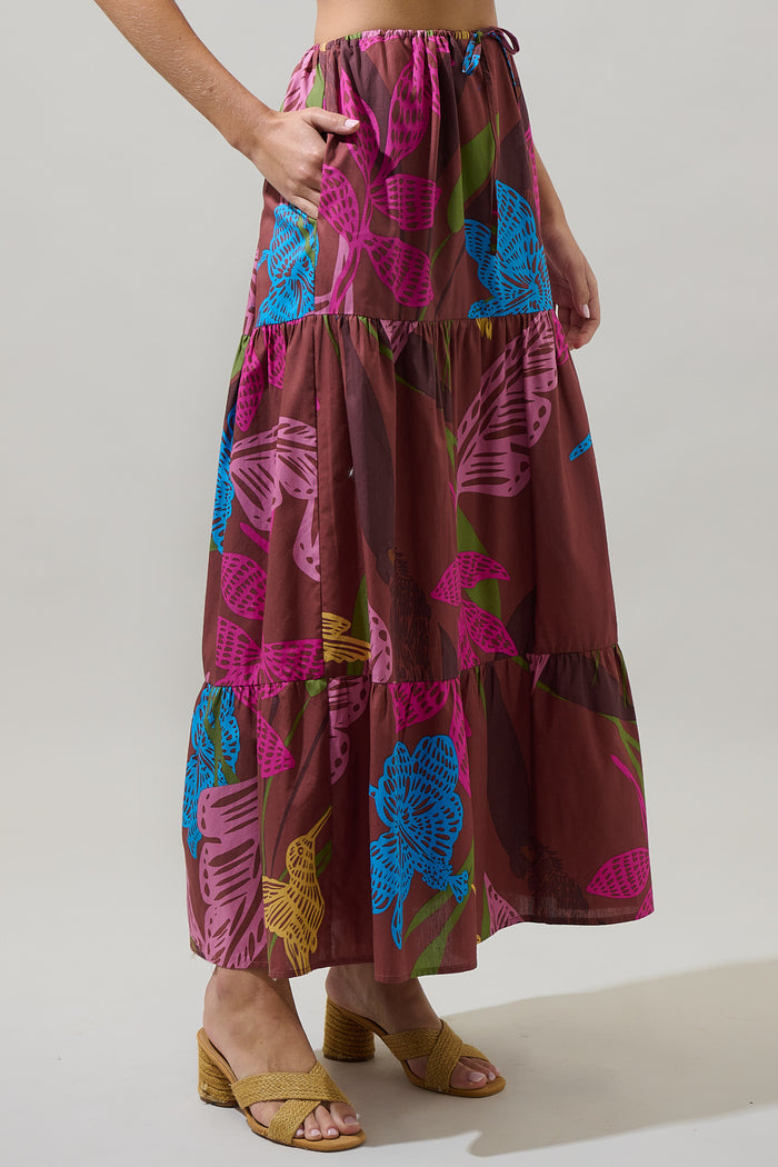 Shade of Prise Floral Wilma Maxi Skirt