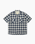 Shadow Plaid S/S Shirt Blue