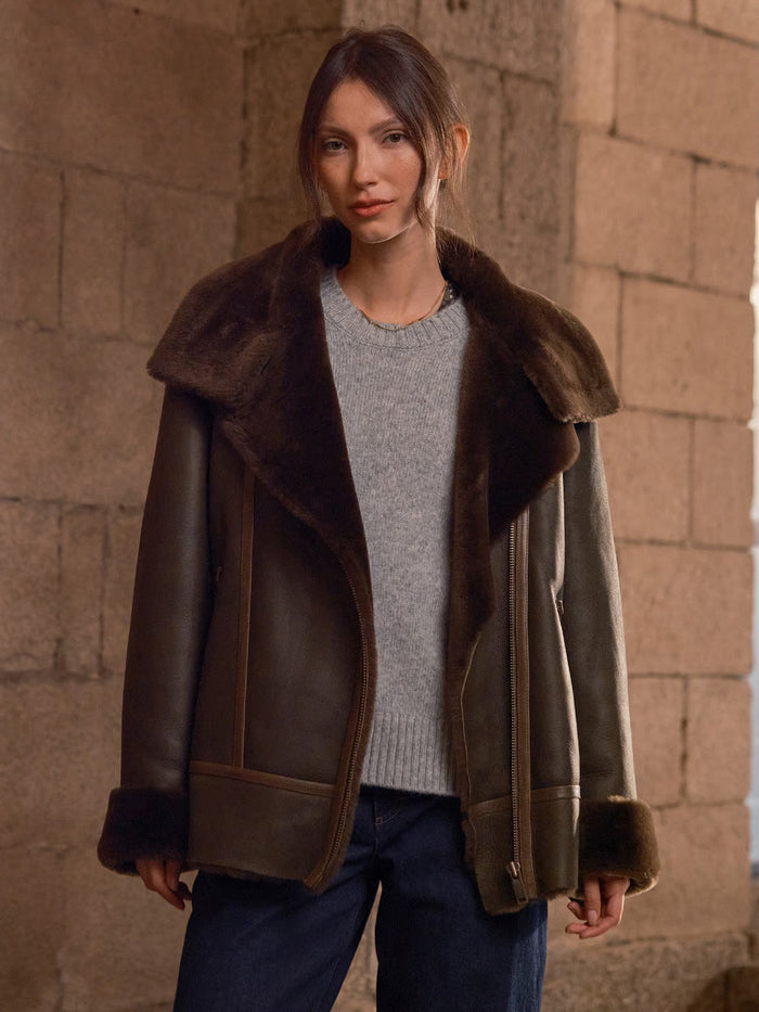 Sheepskin Aviator Jacket