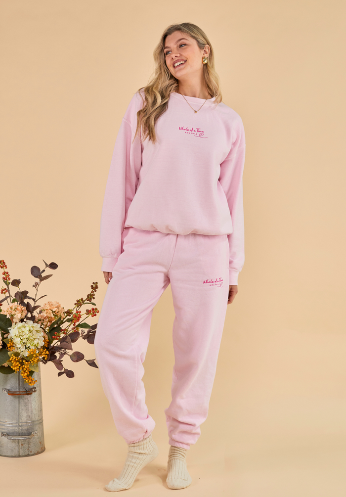 Signature Cupid Sweatshirt - Pink - Whale Of A Time Clothing