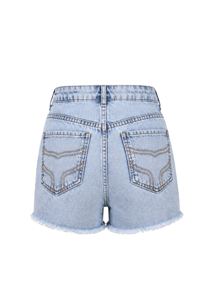 Signature Women's Denim Shorts - Light Blue