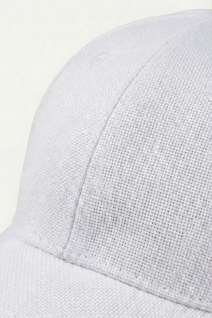 Silano Linen Cap White