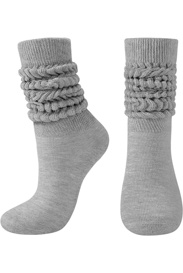 Slouch Socks - Cotton Scrunchy detailed Socks