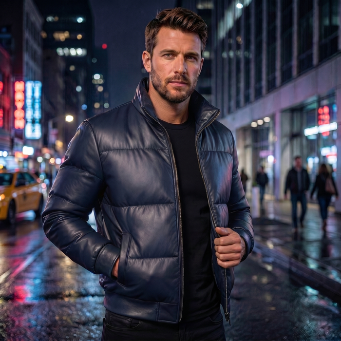 XS / Blue / Leather