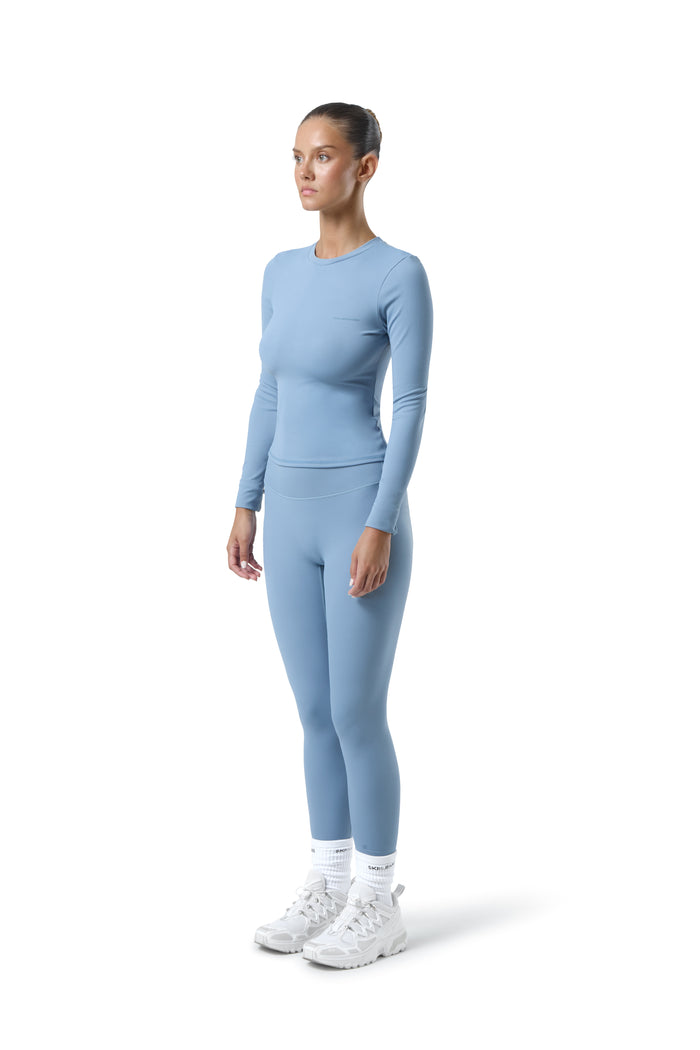 Soft Active Legging in Mid Blue