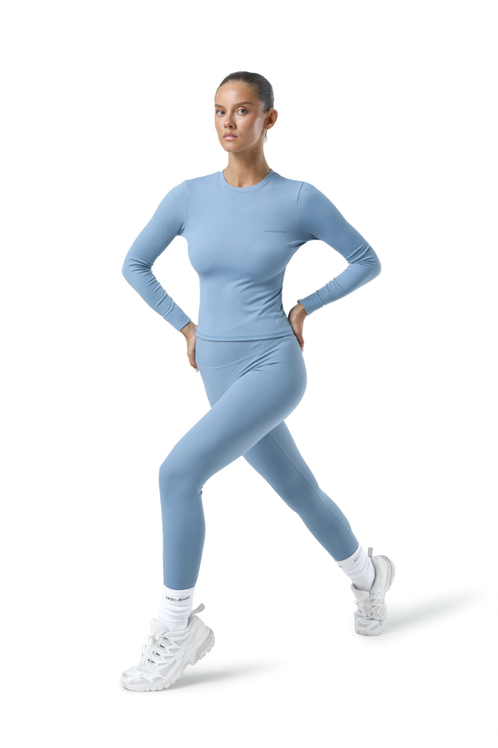 Soft Active Legging in Mid Blue