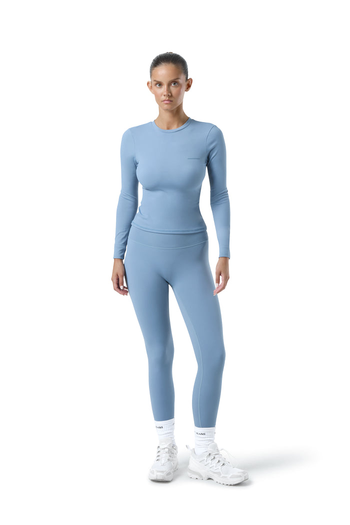 Soft Active Long Sleeve in Mid Blue
