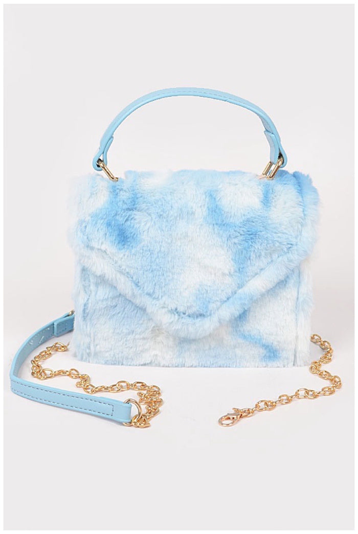 Softly.......Fur Tie Dye Clutch Purse
